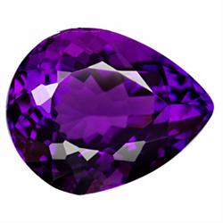 29.70ct Pear Violet Color AAA Amethyst (GEM-16924)