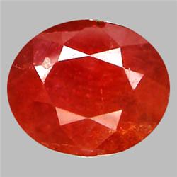 5.49ct Oval Cut Orange Red Padparascha Sapphire Appraisal Estimate $1110 (GEM-8869)