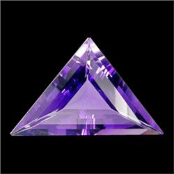 30.50ct AAA Triangle Cut Purple Amethyst  Appraisal Estimate $975 (GEM-17389)