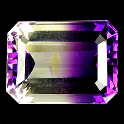 21.81ct Octagon White & Purple Amethyst Rare Appraisal Estimate $825 (GEM-14284)