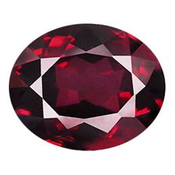 1.54ct Oval Cut Pink Brown Rhodolite Garnet (GEM-13021)