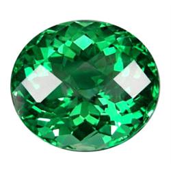 29.90ct Oval Checker Green Amethyst Uruguay (GEM-18864)