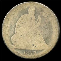 1877 Seated Half Circulated (COI-5852)