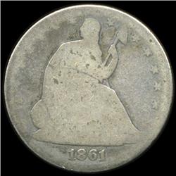 1861 Seated Half Circulated (COI-5822)