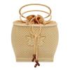 Hand Woven Rattan Silk Purse Handbag  (ACT-064)