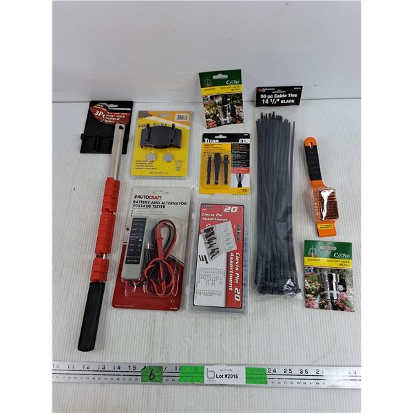 3 pc Socket Holder, Battery & Alternator Voltage Tester, Impact Wobble Socket Adapter Set, Misc