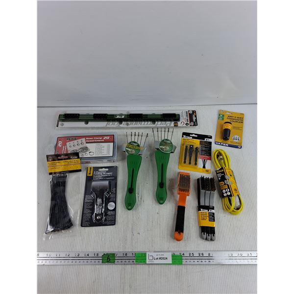 Impact Wobble Socket Adapter Set, Cable Ties, Hose Clamps, Socket Rail, Brushes, Misc