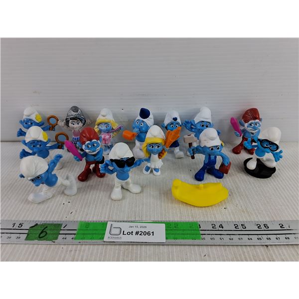 Assorted  Smurf Figures