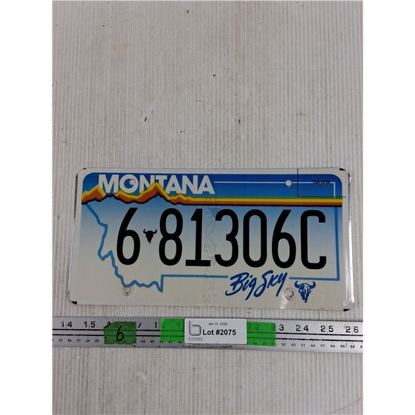 Montana License Plate