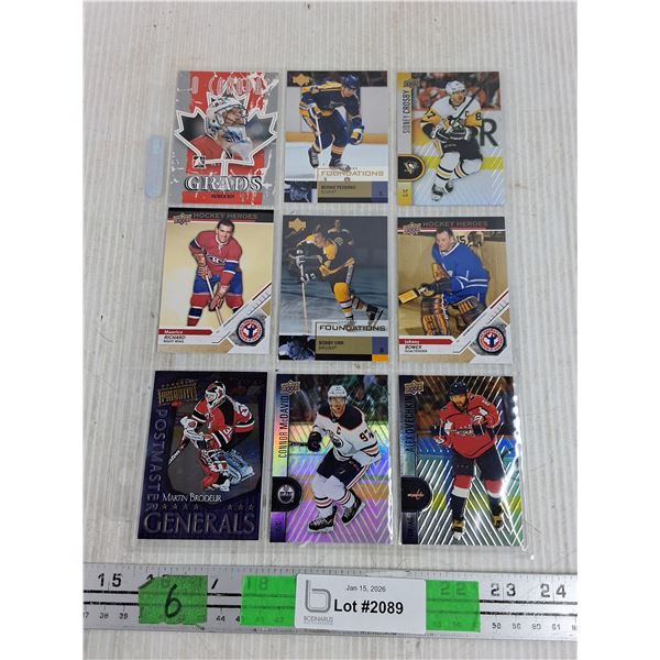 Assorted Trading Hockey Cards - Upper Deck, Donruss Priority, In The Game - CANNOT AUTHENTICATE