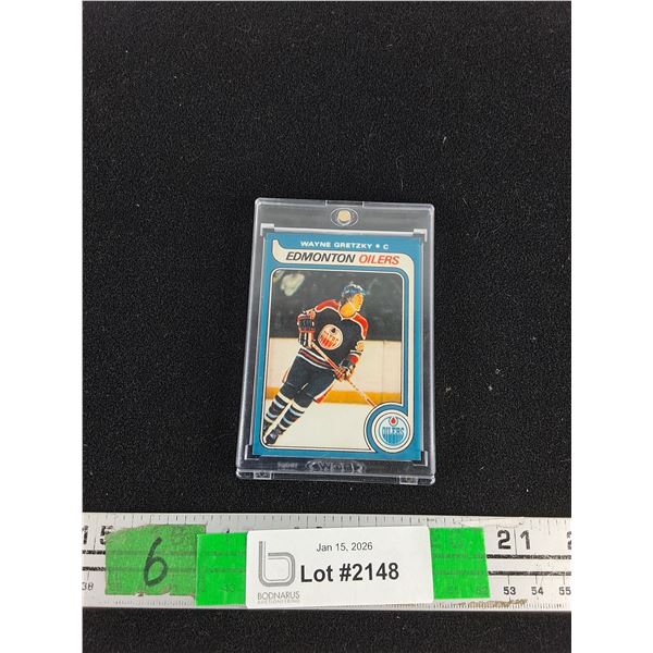 Vintage O Pee Chee Wayne Gretzky Oilers Trading Hockey Card - CANNOT AUTHENTICATE