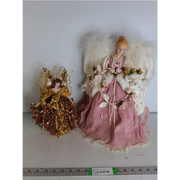 (2) Angel Christmas Tree Toppers