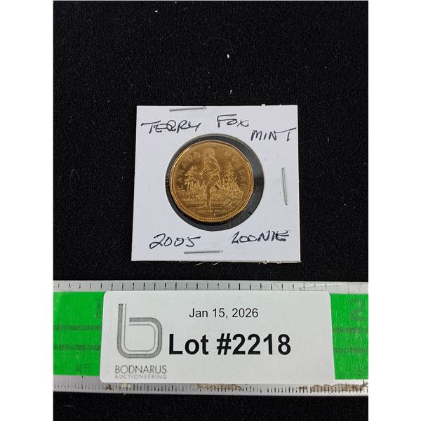 2005 Terry Fox Mint Canadian $1 ( Loonie) Coin - Collectible