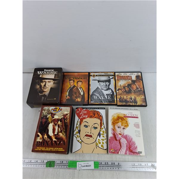 Assorted DVD Movies - Bonanza, John Wayne Collection, The Lucy Show