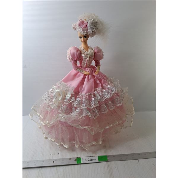 Umbrella Style Plastic Doll 20.5"