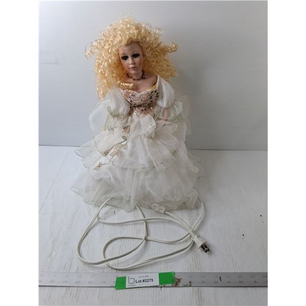 Porcelain Doll Lamp 16.5"