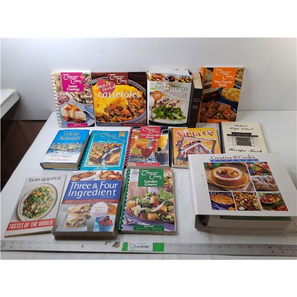 Mostly Cookbooks Lot- Casseroles, Cheese, Beverages, Misc - Pick Up Preferred