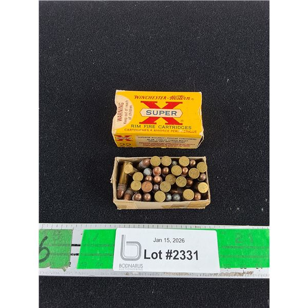 *^Winchester Western Super X Rim Fire Cartridges - CANNOT SHIP, PAL REQUIRED