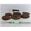Image 4 : (6) Vintage Clothes Irons - Asbestos, Taylor - Forbes - PICK UP