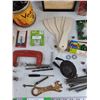 Image 7 : Assorted Hardware, Vise Grips, 3" C Clamp, Drill Bits, Lighter, Box Cutter, Indoor Lights Bulbs