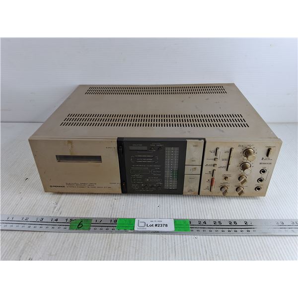 Vintage Pioneer Stereo Cassette Tape Deck CT-9R, Powers On, As Is - PICK UP ONLY