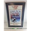 Image 1 : Framed Sandra Schmirler Olympic Gold Park Wall Art 21" x 18 5/8"