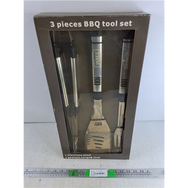 Janes 3 Pieces BBQ Tool Set