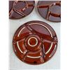 Image 4 : 4 Pcs Ceramic Fondue Plate Set