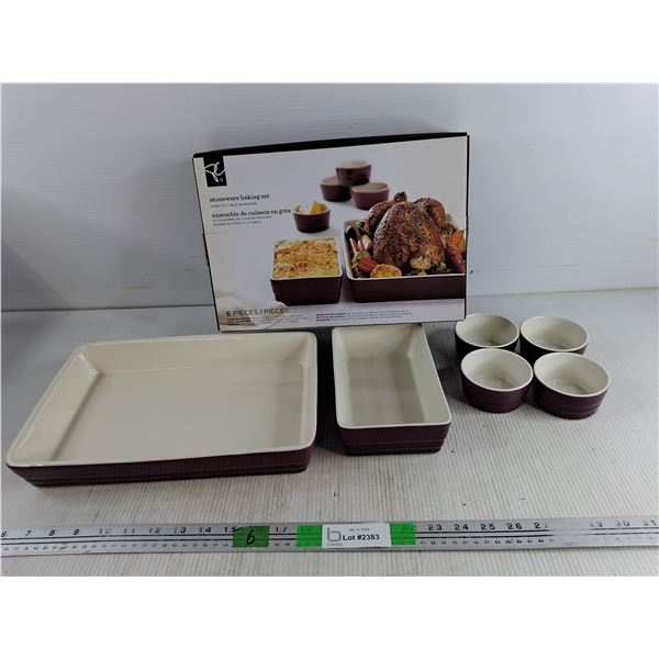 6 Piece Stoneware Baking Set