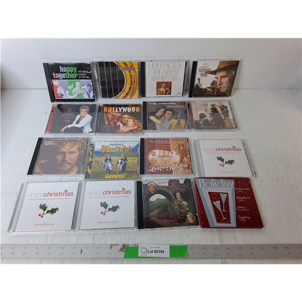 (16) CDs- Liberace, Gordon Lightfoot, Anne Murray, Misc.