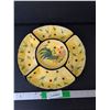 Image 1 : Divided Ceramic Rooster Tray 12.75"