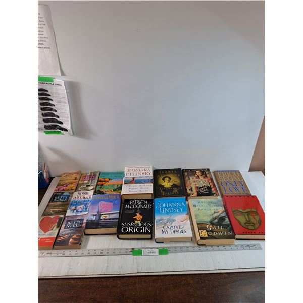 Lot of (16) Various Books, Captive of My Desires, Only Love, Hilltop Tryst, Misc
