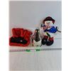 Image 1 : Sing & Dance Love Sign, As Is, Ceramic Penguin Statue, Snowman Decoration