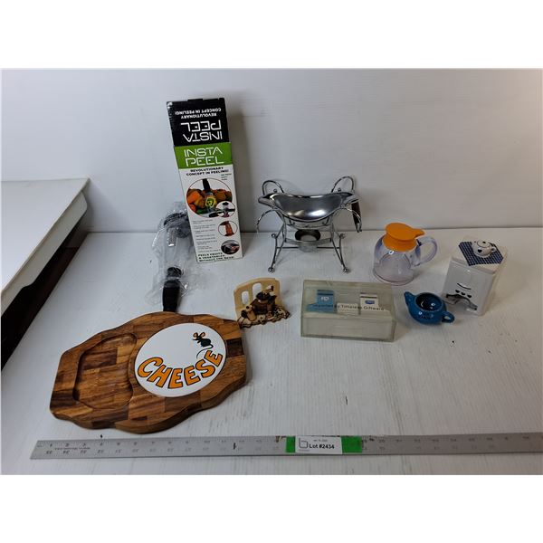 Grain Elevator Salt & Pepper Shakers, Cheeseboard, Warming Server, Misc.