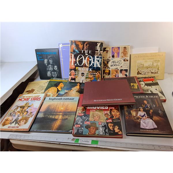 Book Lot- Too Young to Die, World's Greatest Movie Stars, Truedeau Albums, Misc.- PICK UP