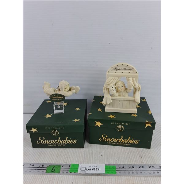 Snowbabies Curios - Let the Snow Begin & Falling for You