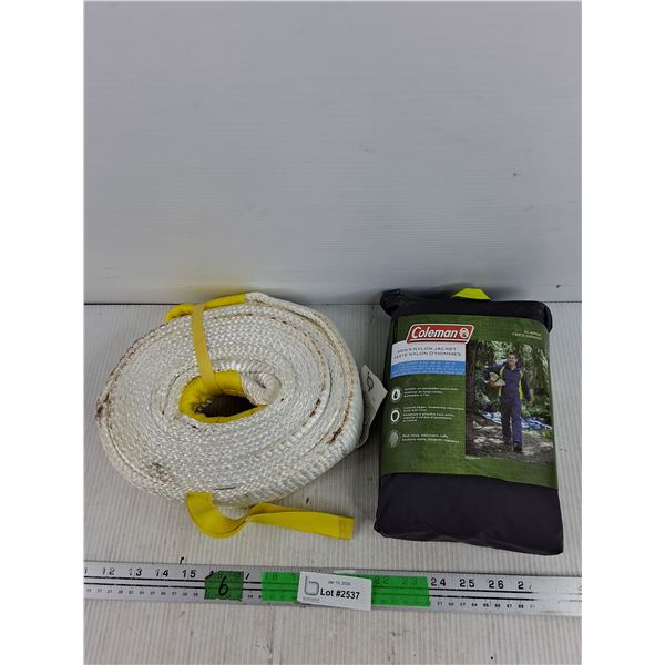 Heavy Duty Strap & Coleman Men's Nylon Jacket - Size XL