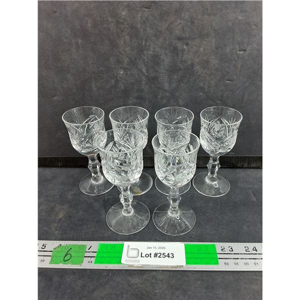(6) Crystal Goblets