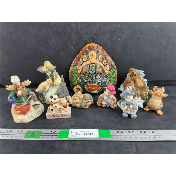 Assorted Curio/Ornaments, Decorative Wall Mask