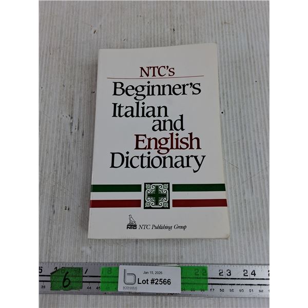 NTC's Beginner's Italian and English Dictionary