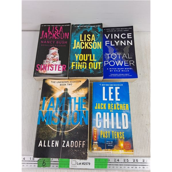(5) Books - Lisa Jackson, Allen Zadoff, Vince Flynn