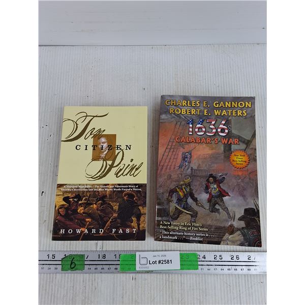 (2) Books - Howard Fast, Charles E. Gannon & Robert E. Waters