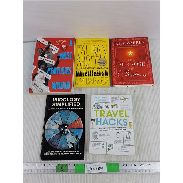 (5) Books - Travel Hacks, Kim Barker, Rick Warren