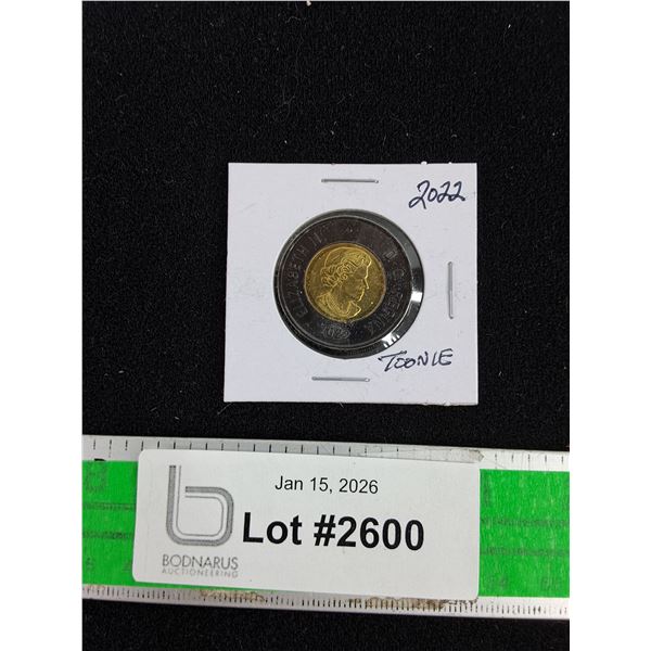 2022 Death of the Queen Elizabeth II Canadian 2$ (Toonie) Coin - Collectible