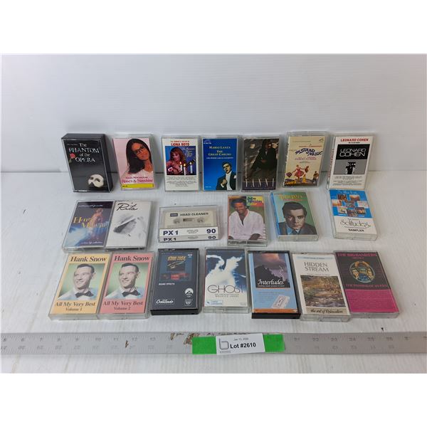 Cassette Tapes- Nana Mouskouri, Leonard Cohen, Hank Snow, Misc.