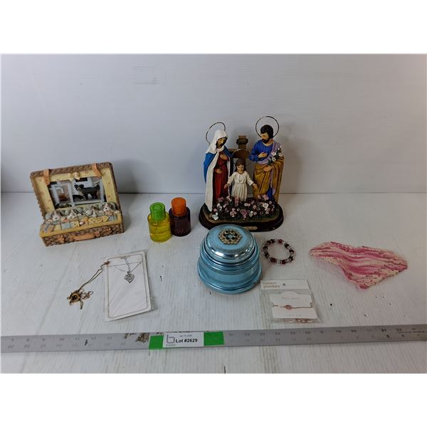 Perfumes, Jewelry, Holy Family Figurine, Misc. - Cannot Ship Liquids