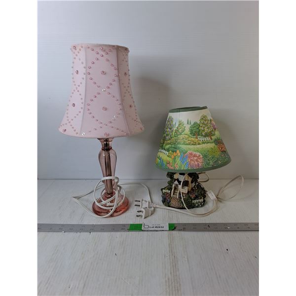 (2) Children's Lamps with Shades Up to 16.5"- Power On - PICK UP ONLY