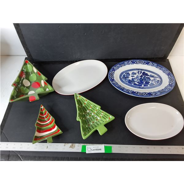 Ceramic Trays/Candy Dishes Up to 12"
