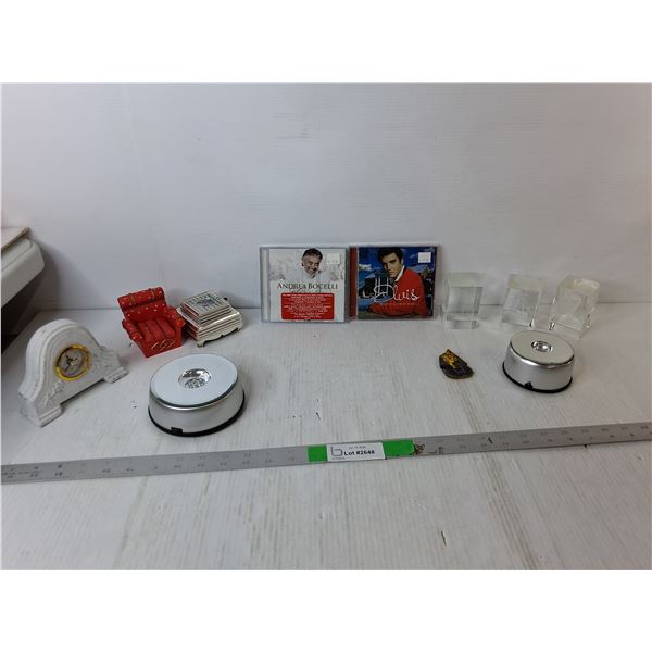 Elvis & Andrea Bocelli CDs- Sealed, Paperweights, Misc.