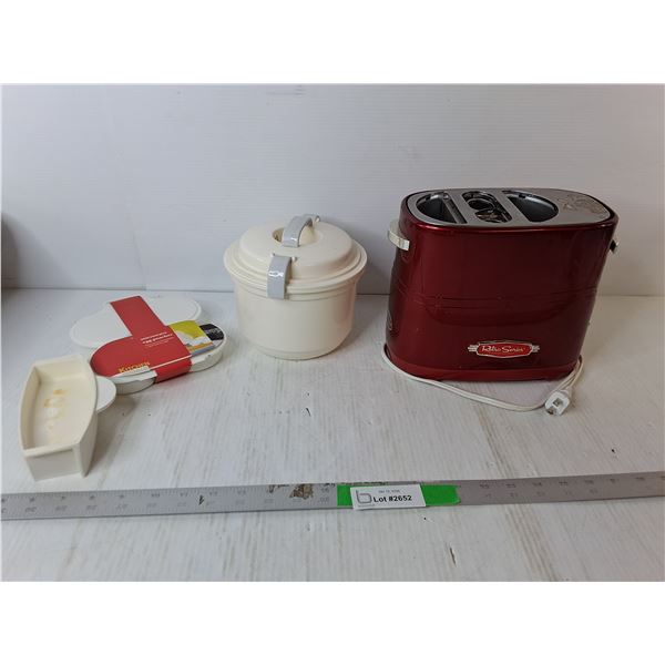 Retro Series Toaster- Powers On, Egg Poacher, Microwave Steamer